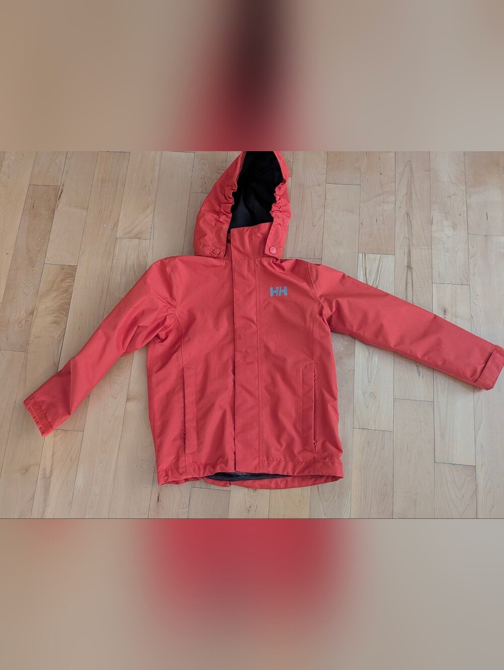 Helly Hansen fall spring mesh lined jacket orange size 8 yo 128/8